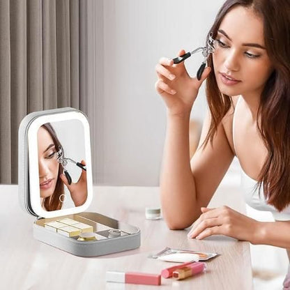 LED Mirror Makeup Box - Homeszy