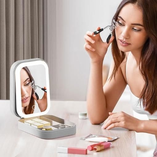 LED Mirror Makeup Box - Homeszy
