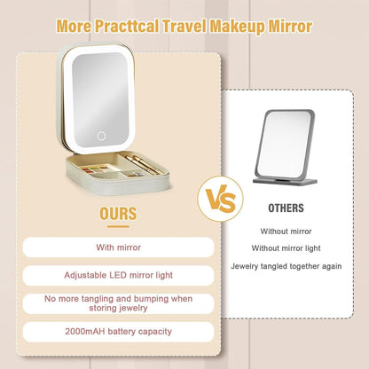 LED Mirror Makeup Box - Homeszy